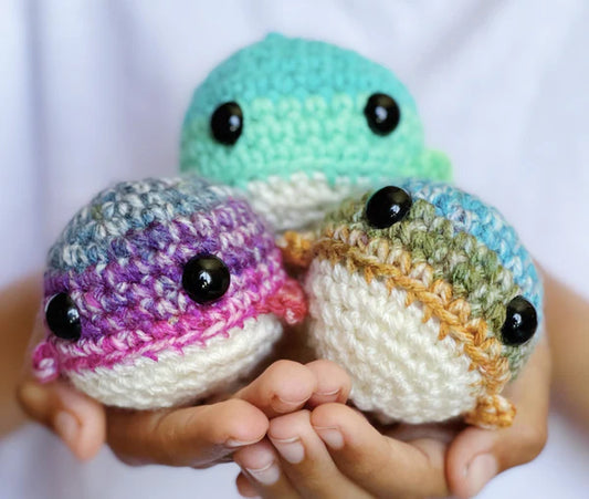 Mini Crochet Whales